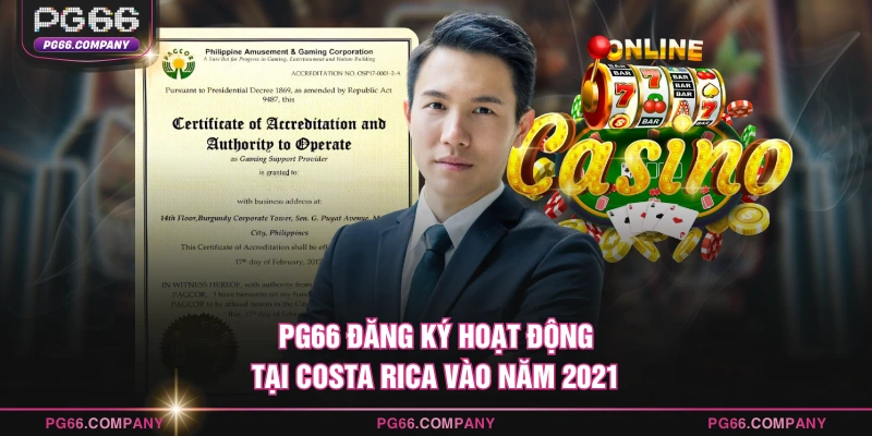 PG66 đăng ký hoạt động tại Costa Rica vào năm 2021
